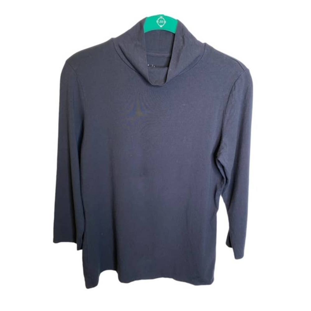 Philosophy Black Turtleneck Pullover Top Sz Medium